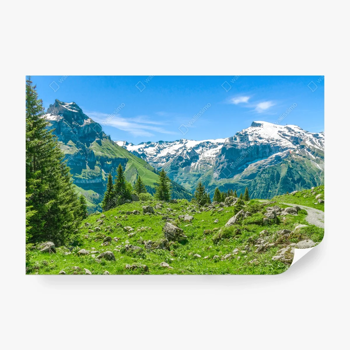 Papier peint panorama alpin d'Engelberg – Wallnifity® Papier peint panorama alpin d'Engelberg – Wallnifity®