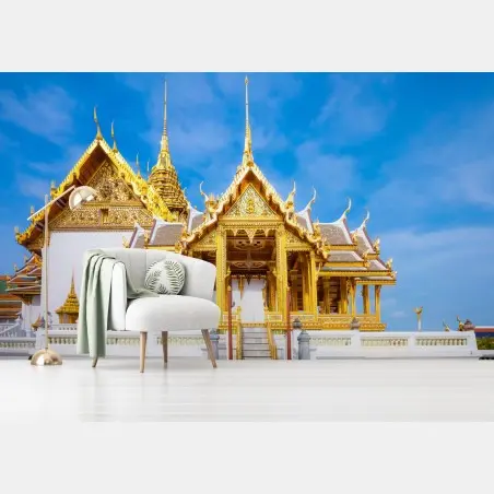 Papier peint splendeur dorée du Grand Palais de Bangkok – Wallnifity®