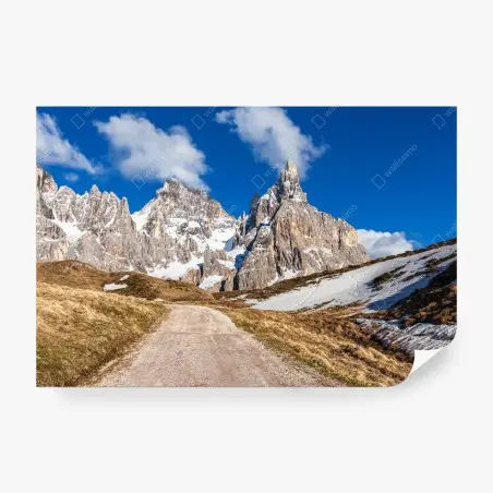 Papier peint sentier vers les sommets rocheux – Wallnifity®