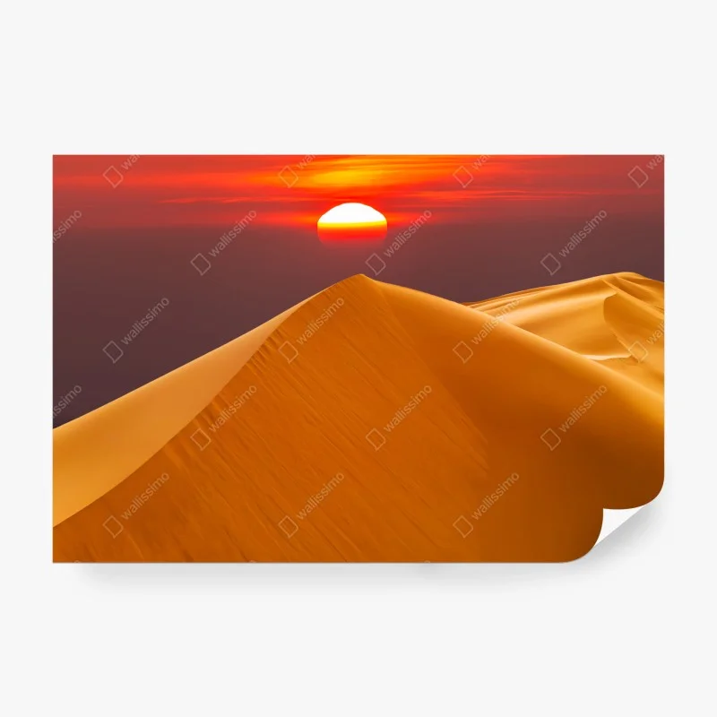 Papier peint coucher de soleil sur les dunes dorées – Wallnifity® Papier peint coucher de soleil sur les dunes dorées – Wallnifity®