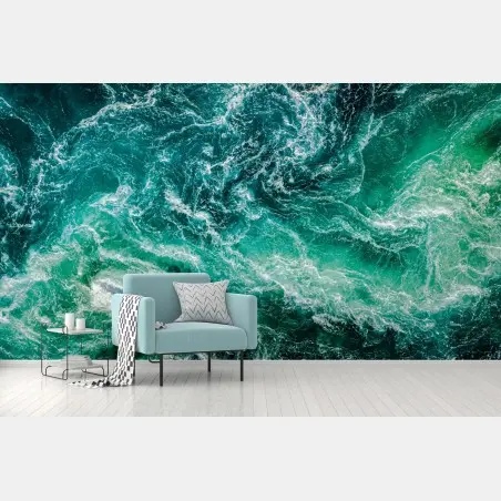 Papier peint tourbillon marin de Saltstraumen – Wallnifity®