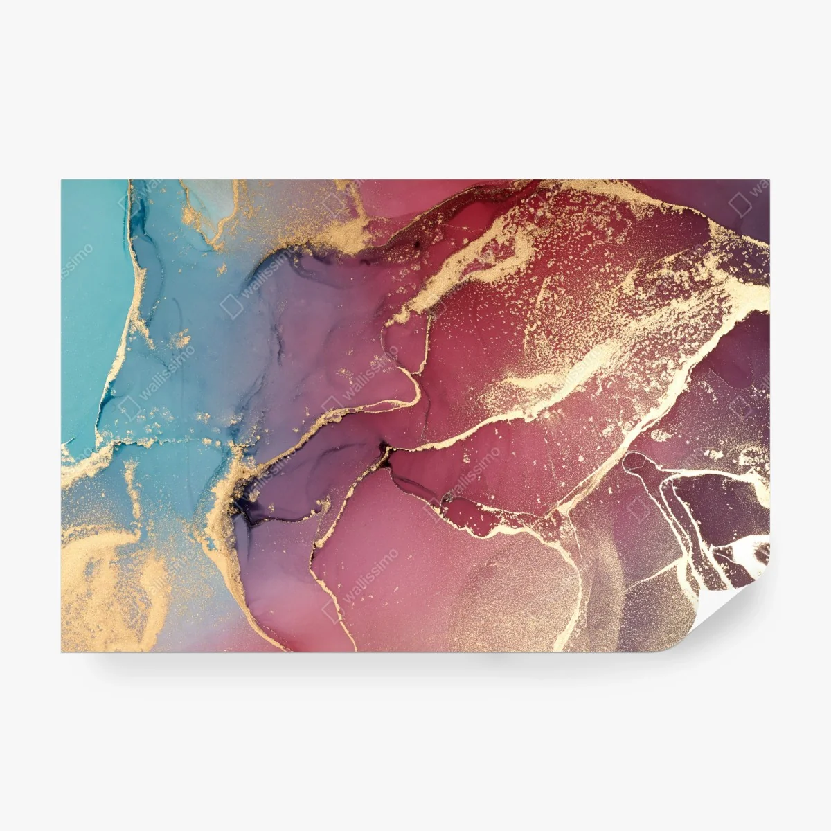 Papier peint marbre abstrait aux reflets dorés – Wallnifity® Papier peint marbre abstrait aux reflets dorés – Wallnifity®