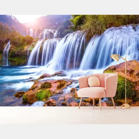 Papier peint cascade de Jiulong à Luoping – Wallnifity®
