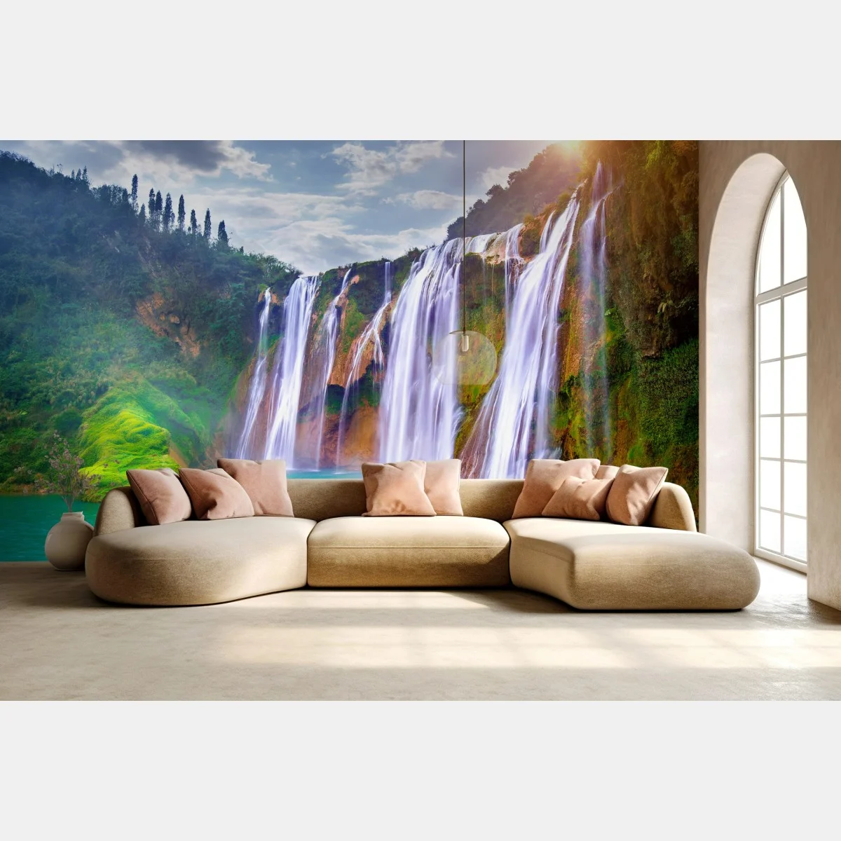 Papier peint cascade majestueuse de Jiulong à Luoping, Chine – Wallnifity® Papier peint cascade majestueuse de Jiulong à Luoping, Chine – Wallnifity®