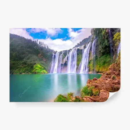 Papier peint chutes de Jiulong à Luoping – Wallnifity®