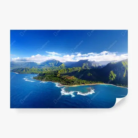 Papier peint panorama côtier tropical – Wallnifity®