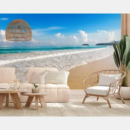 Papier peint paysage marin apaisant de Karon, Phuket, Thaïlande – Wallnifity®