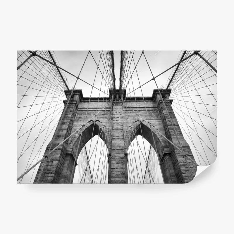 Papier peint pont de Brooklyn en perspective architecturale – Wallnifity® Papier peint pont de Brooklyn en perspective architecturale – Wallnifity®