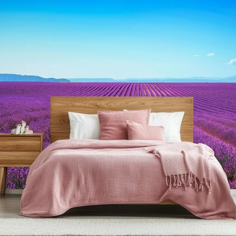 Papier peint champ de lavande en Provence – Wallnifity® Papier peint champ de lavande en Provence – Wallnifity®