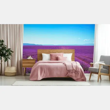 Papier peint champ de lavande en Provence – Wallnifity®