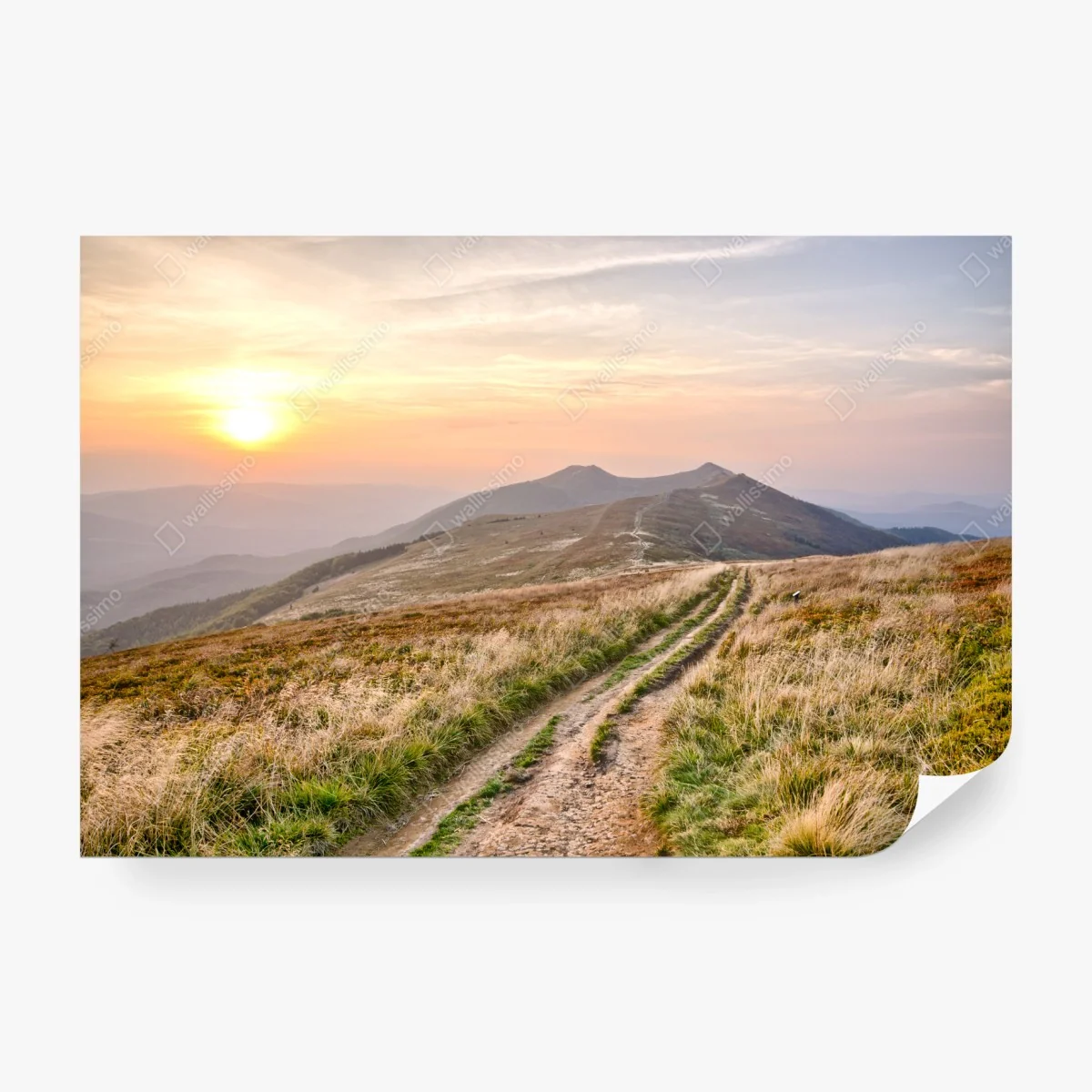 Papier peint sentier de montagne au lever du soleil – Wallnifity® Papier peint sentier de montagne au lever du soleil – Wallnifity®