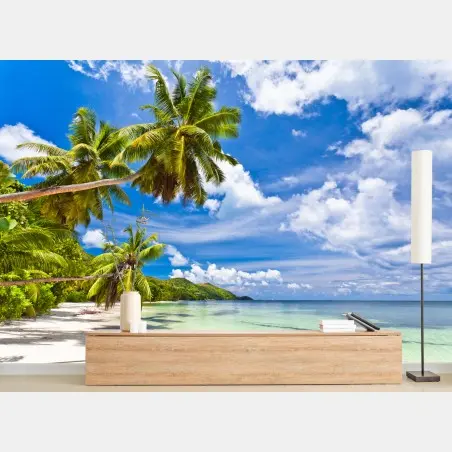 Papier peint paysage de plage tropicale – Wallnifity®