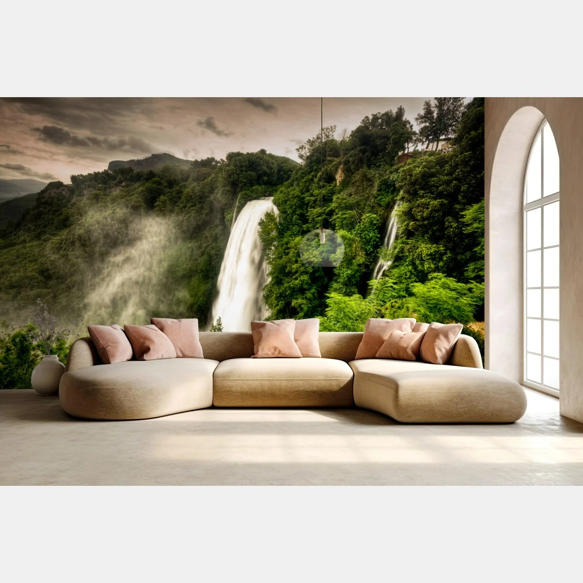 Papier peint cascade majestueuse des Cascate delle Marmore, Ombrie – Wallnifity® Papier peint cascade majestueuse des Cascate delle Marmore, Ombrie – Wallnifity®