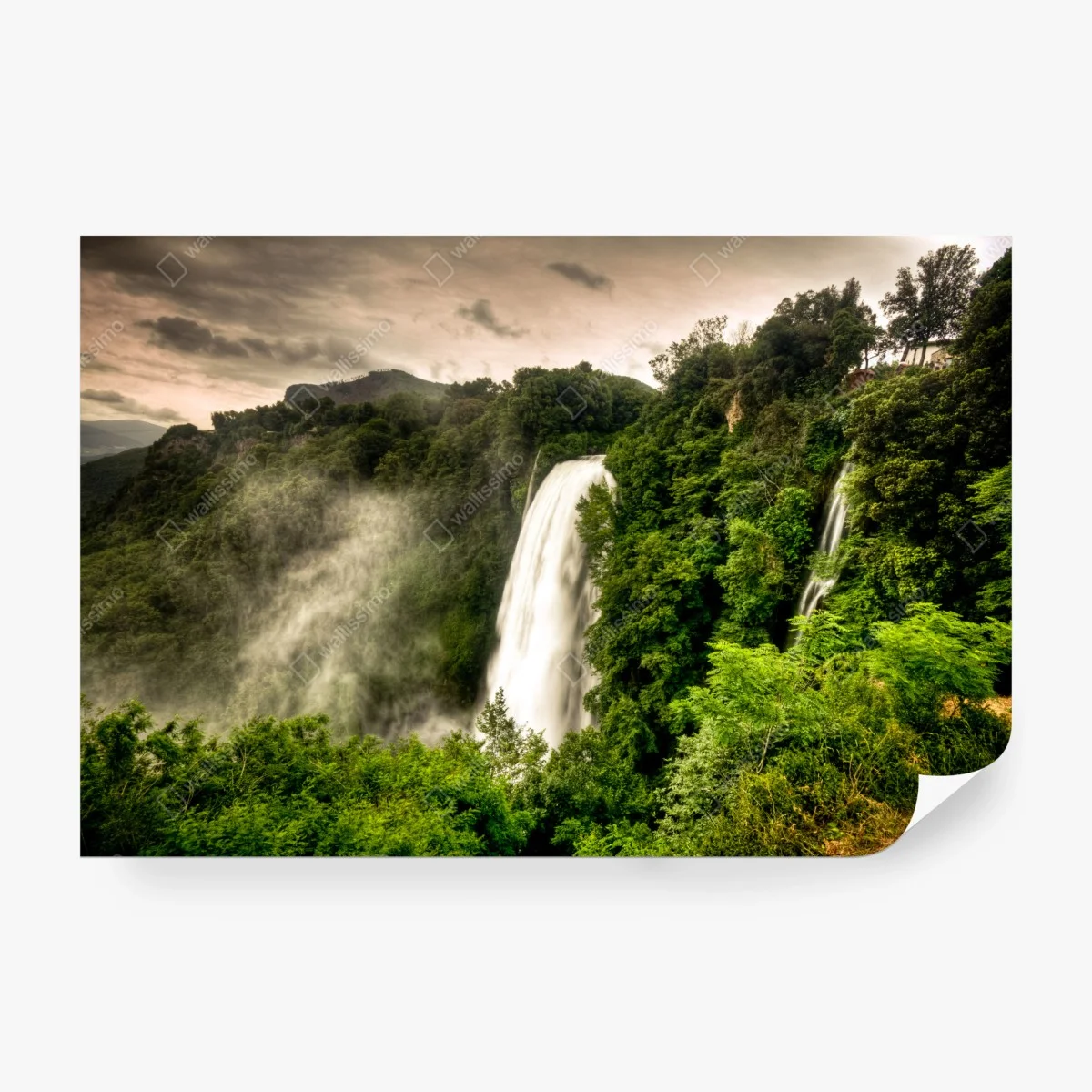 Papier peint cascade majestueuse des Cascate delle Marmore, Ombrie – Wallnifity® Papier peint cascade majestueuse des Cascate delle Marmore, Ombrie – Wallnifity®