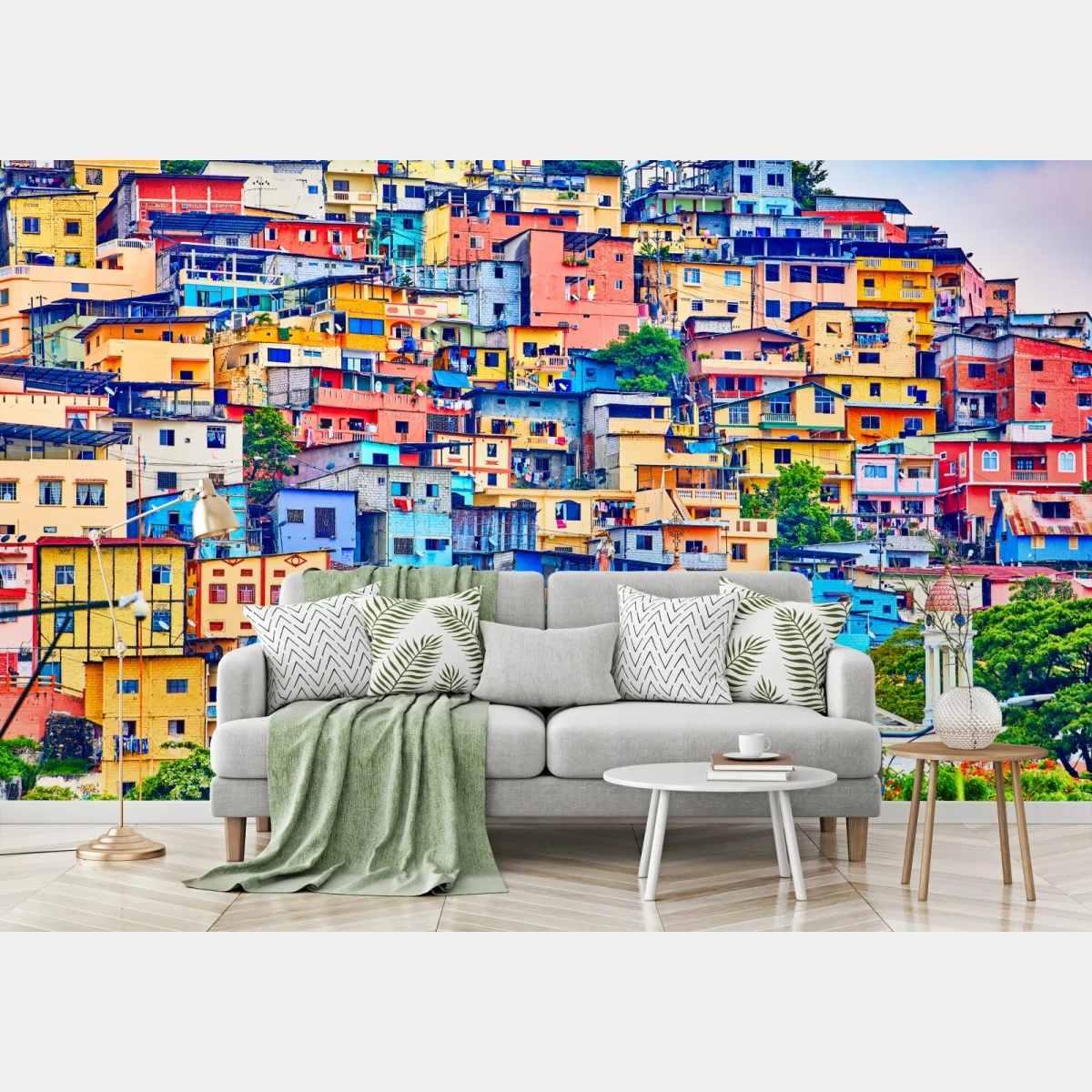 Papier peint maisons colorées de Las Peñas sur la colline Santa Ana, Guayaquil – Wallnifity® Papier peint maisons colorées de Las Peñas sur la colline Santa Ana, Guayaquil – Wallnifity®