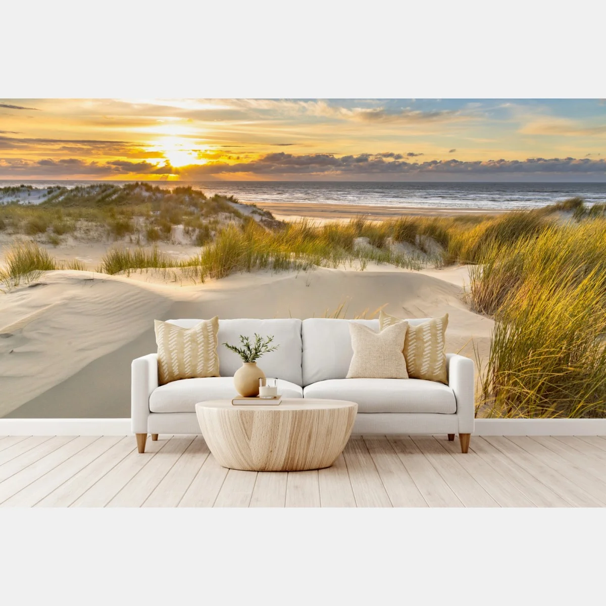 Papier peint coucher de soleil sur les dunes d'Ameland – Wallnifity® Papier peint coucher de soleil sur les dunes d'Ameland – Wallnifity®