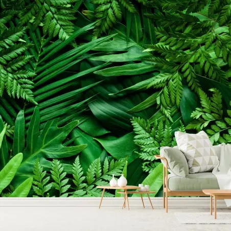 Papier peint végétation tropicale luxuriante – Wallnifity®