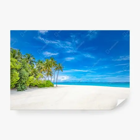 Papier peint paradis tropical au sable blanc – Wallnifity®