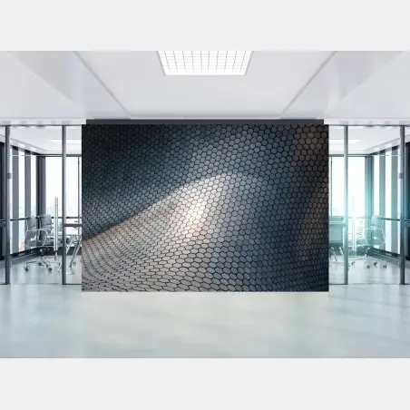 Papier peint motif hexagonal ondulant pour décoration murale – Wallnifity®