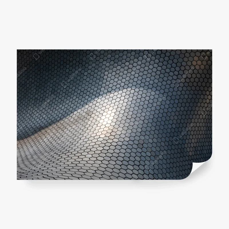 Papier peint motif hexagonal ondulant pour décoration murale – Wallnifity® Papier peint motif hexagonal ondulant pour décoration murale – Wallnifity®