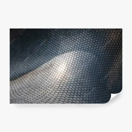 Papier peint motif hexagonal ondulant pour décoration murale – Wallnifity®