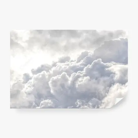 Papier peint paysage céleste de nuages cotonneux – Wallnifity®