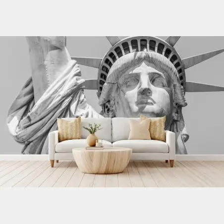 Papier peint portrait monumental de la Statue de la Liberté – Wallnifity®