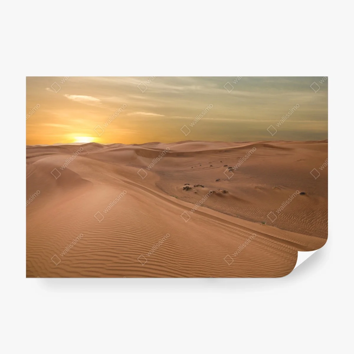 Papier peint paysage de dunes au coucher du soleil, Émirats arabes unis – Wallnifity® Papier peint paysage de dunes au coucher du soleil, Émirats arabes unis – Wallnifity®