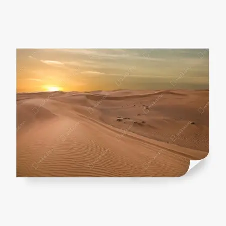 Papier peint paysage de dunes au coucher du soleil, Émirats arabes unis – Wallnifity®