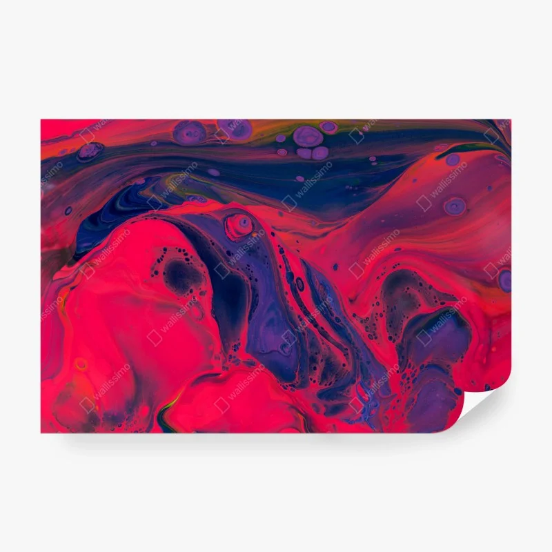Papier peint abstraction fluide néon rose et violet – Wallnifity® Papier peint abstraction fluide néon rose et violet – Wallnifity®
