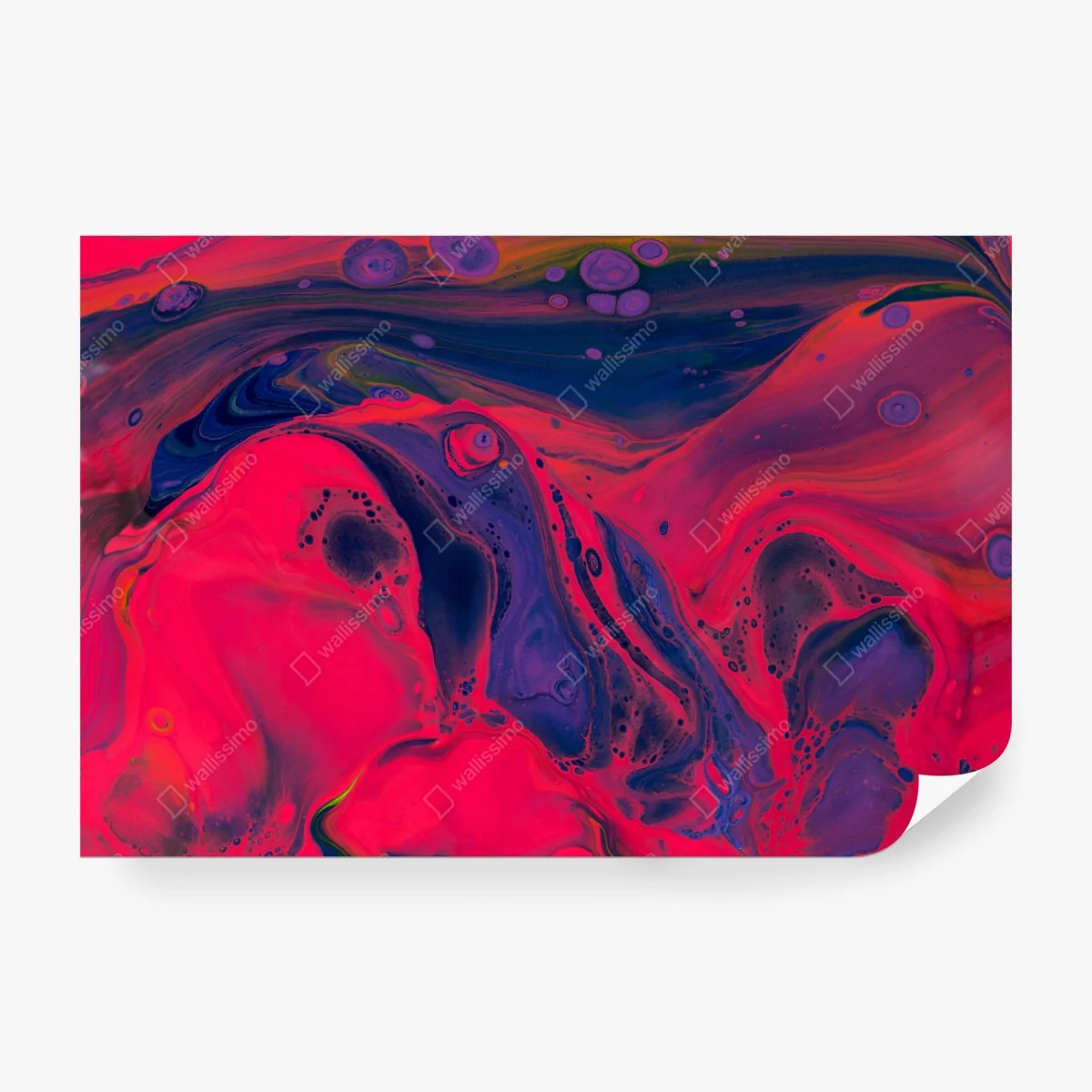 Papier peint abstraction fluide néon rose et violet – Wallnifity® Papier peint abstraction fluide néon rose et violet – Wallnifity®