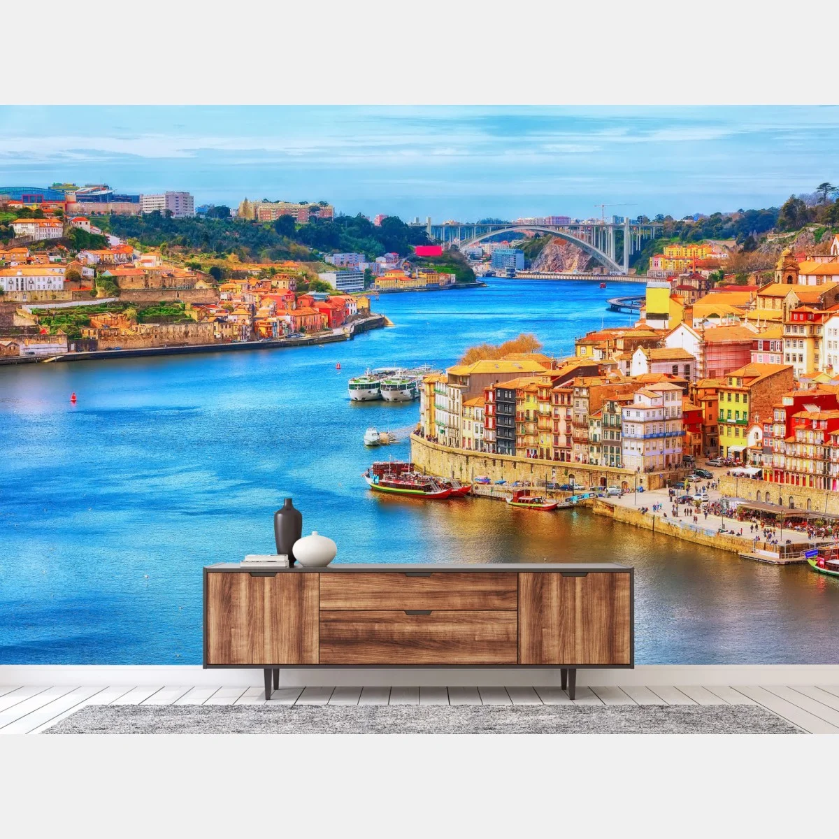 Papier peint côte pittoresque de Porto au bord du Douro – Wallnifity® Papier peint côte pittoresque de Porto au bord du Douro – Wallnifity®
