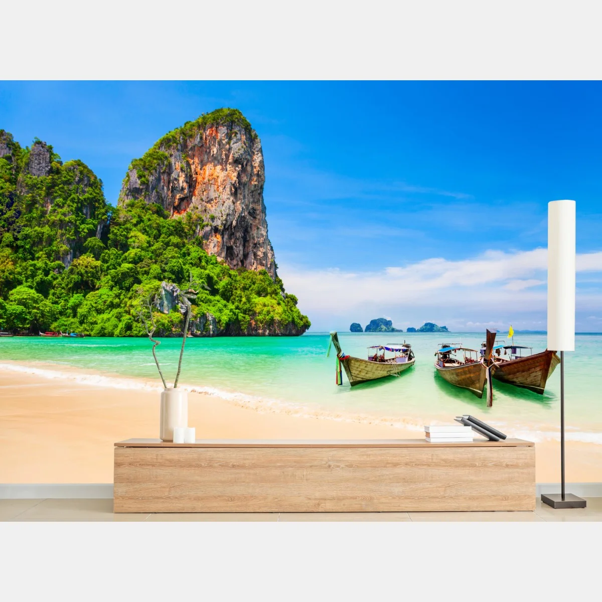 Papier peint plage idyllique en Thaïlande – Wallnifity® Papier peint plage idyllique en Thaïlande – Wallnifity®