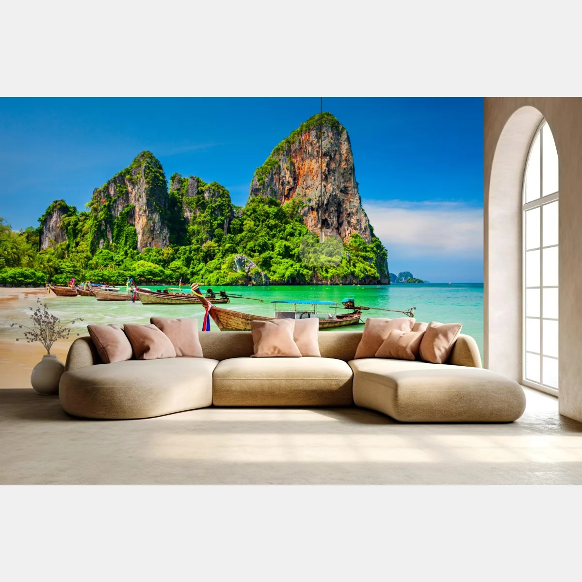 Papier peint paradis côtier en Thaïlande – Wallnifity® Papier peint paradis côtier en Thaïlande – Wallnifity®