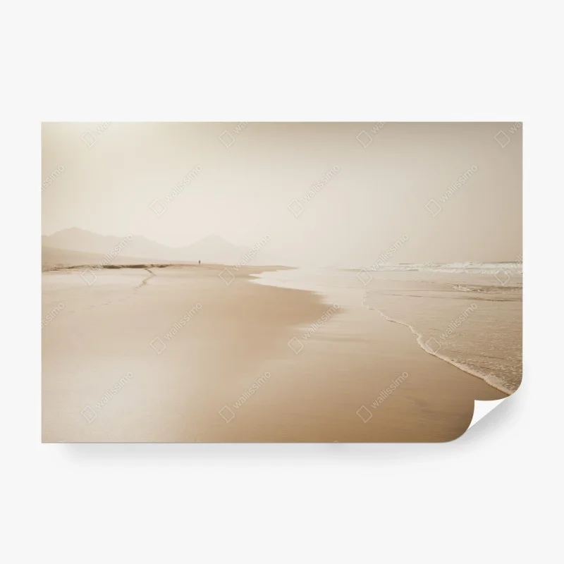 Papier peint plage brumeuse et minimaliste – Wallnifity® Papier peint plage brumeuse et minimaliste – Wallnifity®