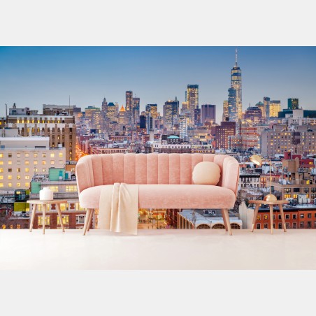 Papier peint crépuscule sur Manhattan – Wallnifity®