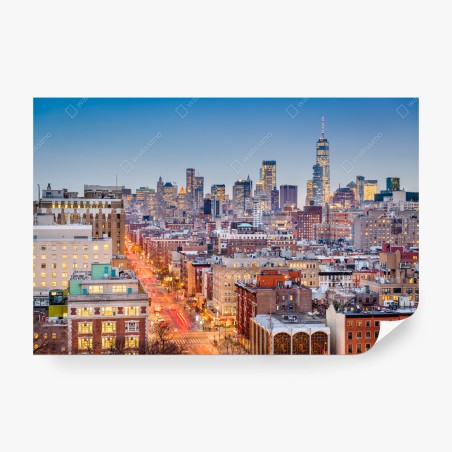 Papier peint crépuscule sur Manhattan – Wallnifity®