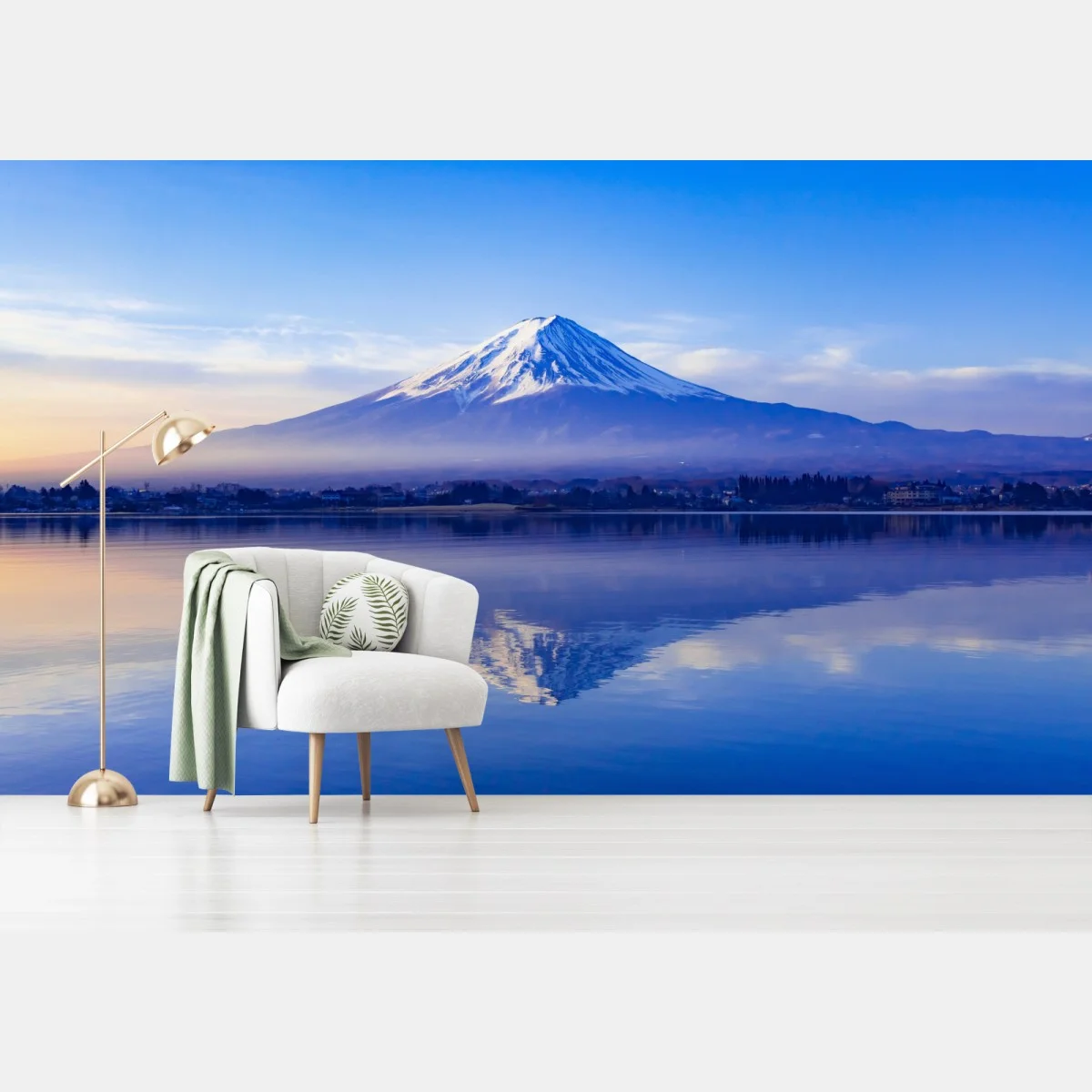 Papier peint matinée sereine au Mont Fuji – Wallnifity® Papier peint matinée sereine au Mont Fuji – Wallnifity®