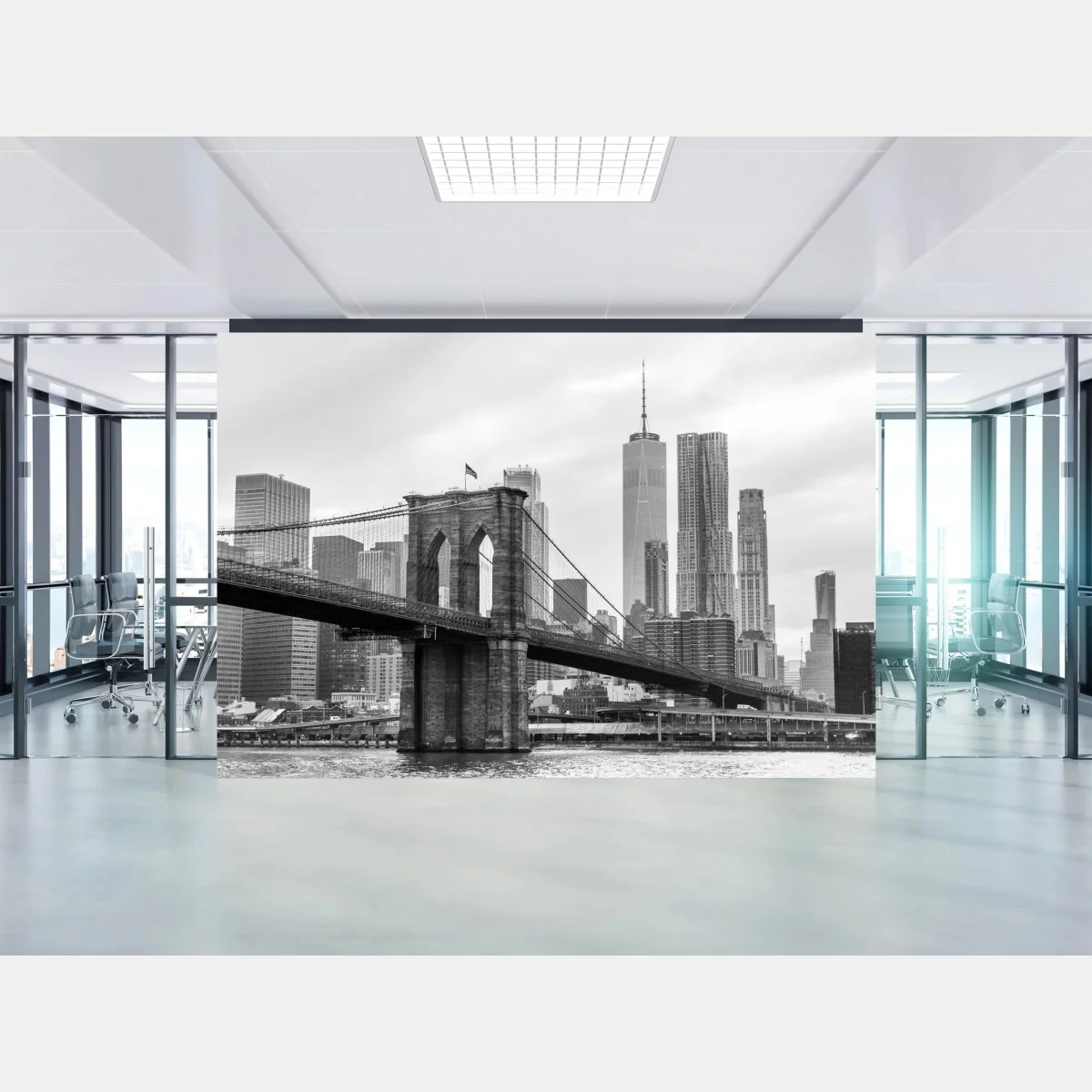 Papier peint vue iconique du pont de Brooklyn et skyline de New York – Wallnifity® Papier peint vue iconique du pont de Brooklyn et skyline de New York – Wallnifity®