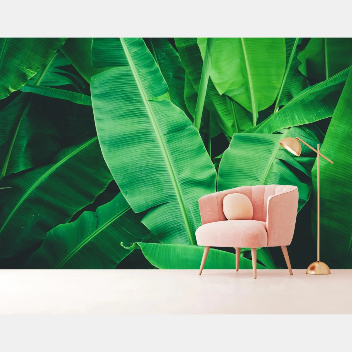 Papier peint feuillage de bananier tropical luxuriant – Wallnifity® Papier peint feuillage de bananier tropical luxuriant – Wallnifity®