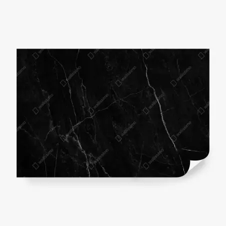 Papier peint marbre noir veiné pour décoration murale – Wallnifity®