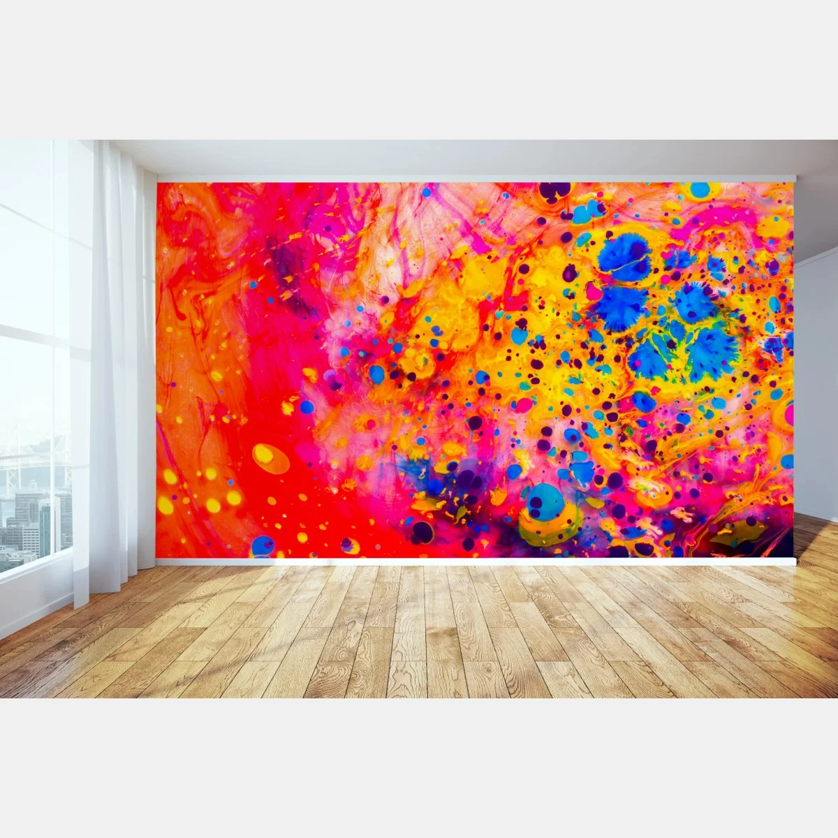 Papier peint abstraction marbrée ottomane multicolore – Wallnifity® Papier peint abstraction marbrée ottomane multicolore – Wallnifity®