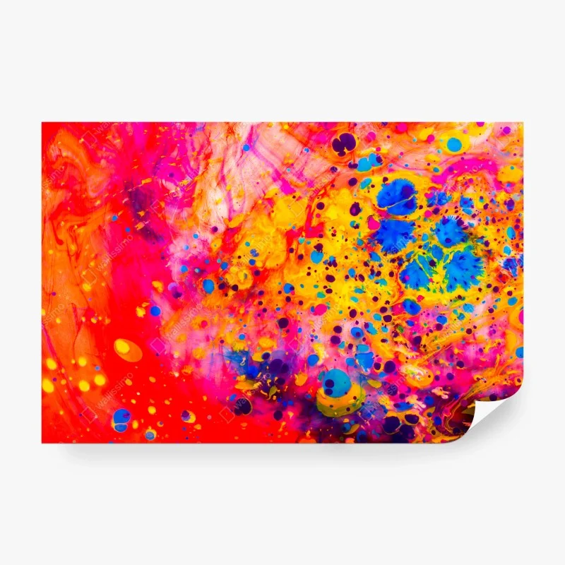Papier peint abstraction marbrée ottomane multicolore – Wallnifity® Papier peint abstraction marbrée ottomane multicolore – Wallnifity®