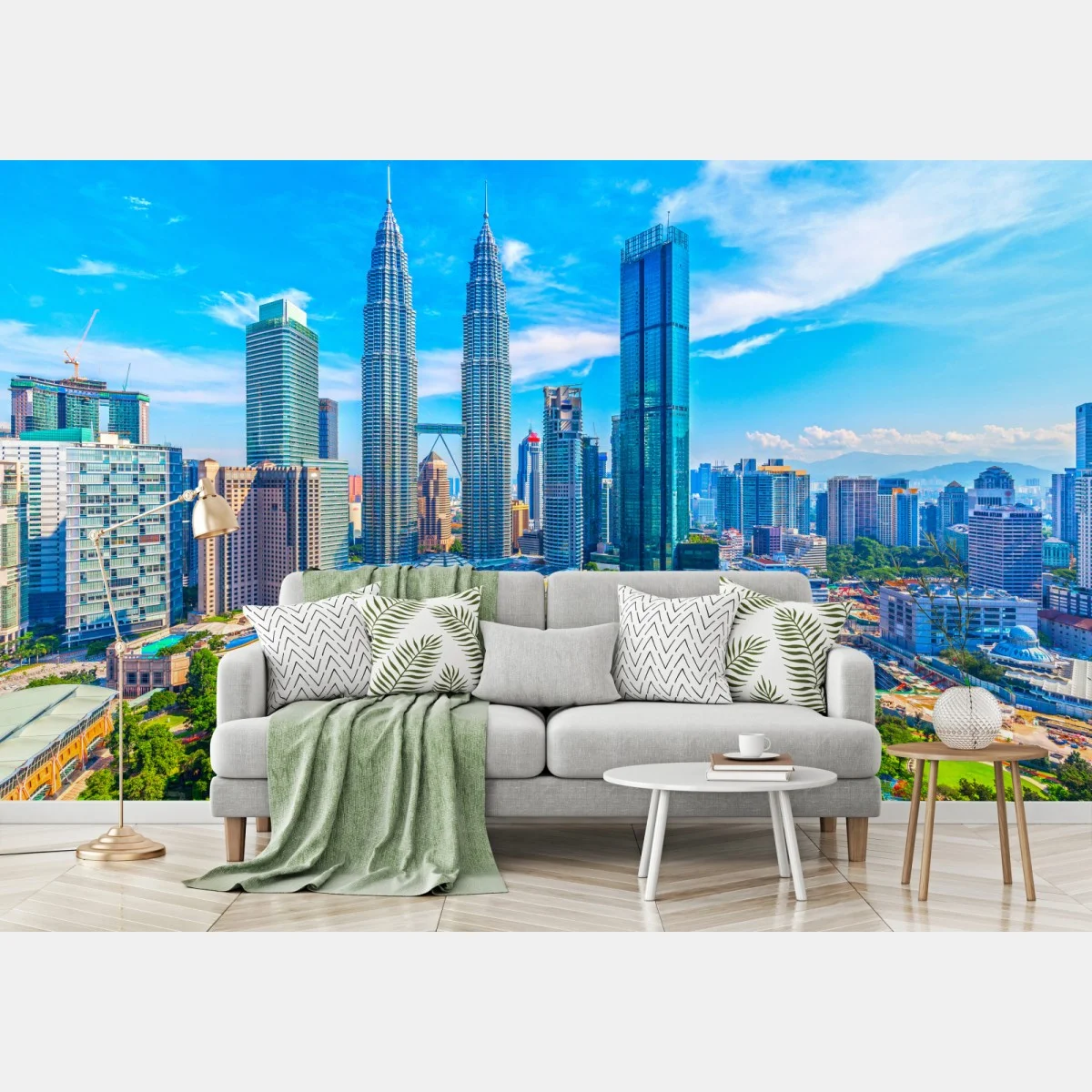 Papier peint panorama urbain vibrant de Kuala Lumpur – Wallnifity® Papier peint panorama urbain vibrant de Kuala Lumpur – Wallnifity®