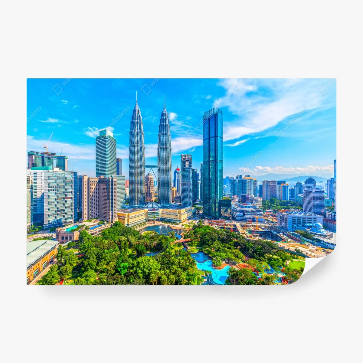 Papier peint panorama urbain vibrant de Kuala Lumpur – Wallnifity® Papier peint panorama urbain vibrant de Kuala Lumpur – Wallnifity®