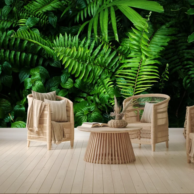 Papier peint jardin vertical tropical luxuriant – Wallnifity® Papier peint jardin vertical tropical luxuriant – Wallnifity®