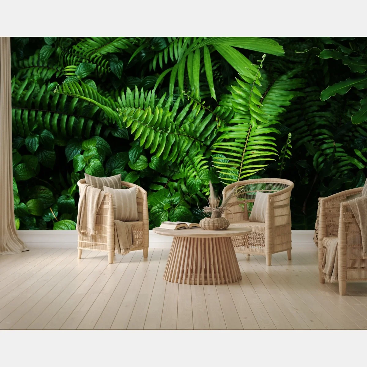 Papier peint jardin vertical tropical luxuriant – Wallnifity® Papier peint jardin vertical tropical luxuriant – Wallnifity®