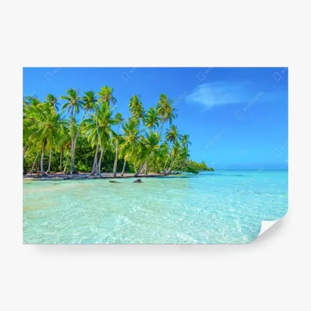 Papier peint paradis tropical au bord de l'eau – Wallnifity®