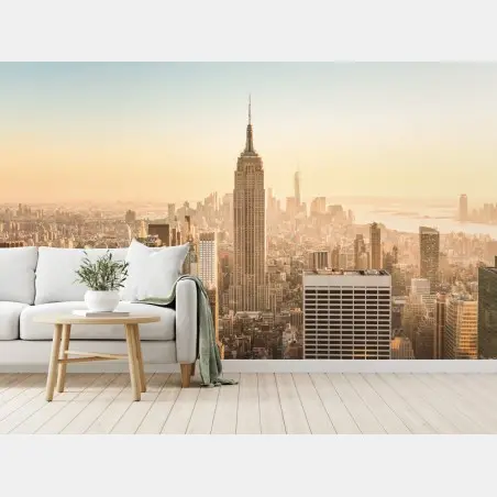Papier peint vue iconique de New York au coucher de soleil – Wallnifity®