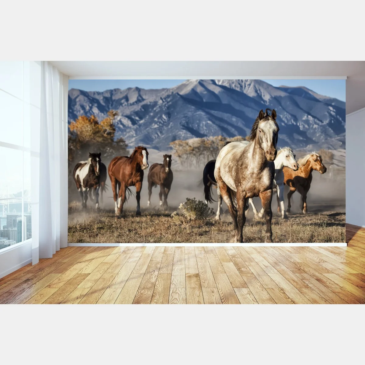 Papier peint troupeau de chevaux à Zapata Ranch, Colorado – Wallnifity® Papier peint troupeau de chevaux à Zapata Ranch, Colorado – Wallnifity®